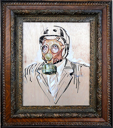 Portrait of Dystopian Cyclist by Stephen Frew