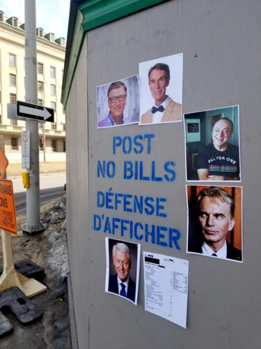 Post No Bills, Downtown Ottawa. Click here for Reddit report.